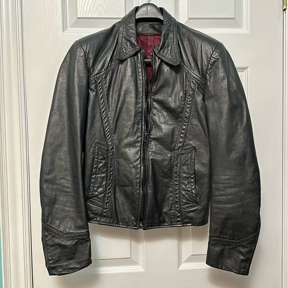 Revolution for Leather Goods - Black Vintage Leather Jacket - Picture 1 of 7